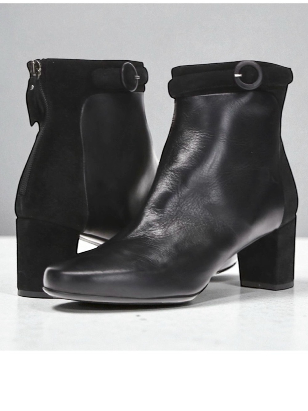 NWOT Aquatalia Mixed Leather Ankle Boots